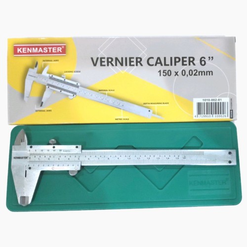 Kenmaster Sigmat 6 Inch Vernier Caliper Besi Jangka Sorong Box Plastik