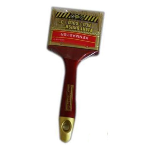Kenmaster Kuas Cat Gagang Merah Emas 3 Inch - Painting Brush