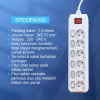 Kenmaster DX604 Stop Kontak - Colokan Listrik 6 Socket - Lubang On Off F166