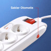 Kenmaster DX604 Stop Kontak - Colokan Listrik 6 Socket - Lubang On Off F166