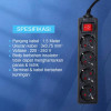 Kenmaster F1 Stop Kontak 4 Lubang Switch Colokan Listrik