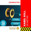 Kenmaster Kabel Roll 25 Meter 3 x 1 mm Kabel Rol SNI 4 Lubang 25M 1mm
