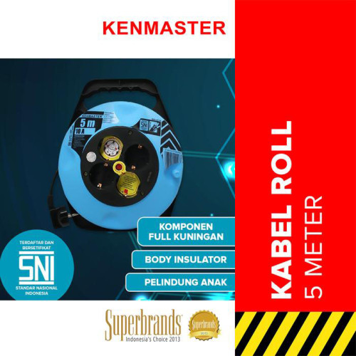 Kenmaster Kabel Roll 5 Meter - Rol 4 Lubang 5M