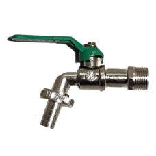 Kenmaster Kran Keran Taman Besi 1/2 inch Gagang Panjang Hijau