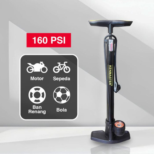 Kenmaster KM-5938B Hand Pump Black Pompa Ban Tabung Manual Hitam 