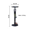 Kenmaster KM-5938B Hand Pump Black Pompa Ban Tabung Manual Hitam 