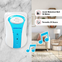 Kenmaster KM008 Door Bell Wireless - Bel Pintu Nirkabel Dengan Lampu