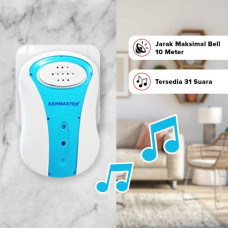 Kenmaster KM008 Door Bell Wireless - Bel Pintu Nirkabel Dengan Lampu
