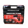 Kenmaster Bor Nirkabel Cordless Drill 10mm 2 Battery 21V KM-1024