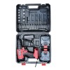 Kenmaster Bor Nirkabel Cordless Drill 10mm 2 Battery 21V KM-1024