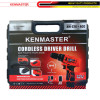 Kenmaster Cordless Driver Drill 10mm Box Bor Nirkabel Koper 12V 2Ah KM-220 + ACC