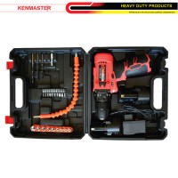 Kenmaster Cordless Driver Drill 10mm Box Bor Nirkabel Koper 12V 2Ah KM-220 + ACC
