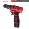 Kenmaster Cordless Driver Drill 10mm Box Bor Nirkabel Koper 12V 2Ah KM-220 + ACC