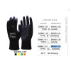 Kenmaster Sarung Tangan Pelindung Safety Hitam Kain Tapak Karet KM3001 KM-3001