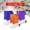 Kent KT-3002 Folded Trolley Aluminium - Troli Belanja Lipat