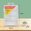 Kenmaster MK01 Plastik Mini Box 6 Slot Kotak Partisi
