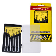 Kenmaster Obeng Jam 6 Pcs Plus Minus Mini Screwdriver Set