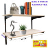 Kenmaster Rak Dinding 2 Susun Besi - Selving Bracket - Rak Tembok