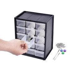 Kenmaster Rak Komponen Drawer 15 Susun - Rak Spare Part 15 Laci Kecil