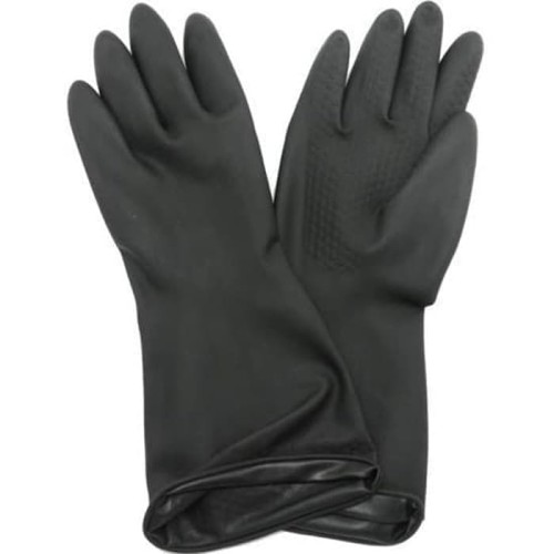 Kenmaster Sarung Tangan Karet Latex Hand Gloves Hitam Industrial Grade