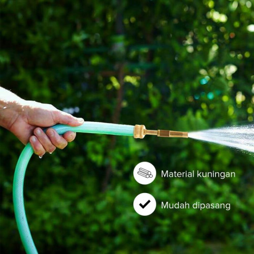 Kenmaster Semprotan Air Lurus Bahan Kuningan Brass Nozzle KM-003