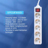 Kenmaster Stop Kontak 6 Lubang F1 Master Switch 6LB 1.5 Meter