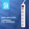 Kenmaster Stop Kontak 6 Lubang F1 Master Switch 6LB 1.5 Meter