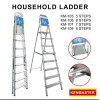 Kenmaster KM-106 Tangga 6 Step Pijakan Household Ladder