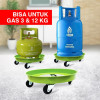 Kenmaster Tatakan Gas Roda Besi Tabung 3Kg 12Kg