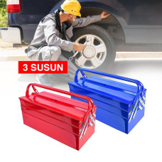 Kenmaster Tool Box Besi 3 Susun Toolbox