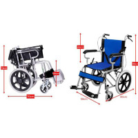 Kursi Roda 16 Inch Lipat Siap Pakai Wheelchair
