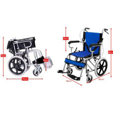 Kursi Roda 16 Inch Lipat Siap Pakai Wheelchair