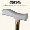 Alat Bantu Jalan Lansia Tongkat 4 Kaki ada Cincin Premium