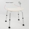 Shower Chair Lansia Kursi Mandi Pasien Tanpa Sandaran Bahan Aluminium
