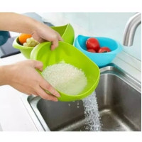 Wadah Cuci Beras Sayur Buah Serbaguna - Multifunction Bowl