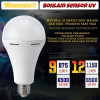 Mitsuyama Bohlam Sensor UV 9W Lampu LED Otomatis Nyala Malam MS-9809R Radiance