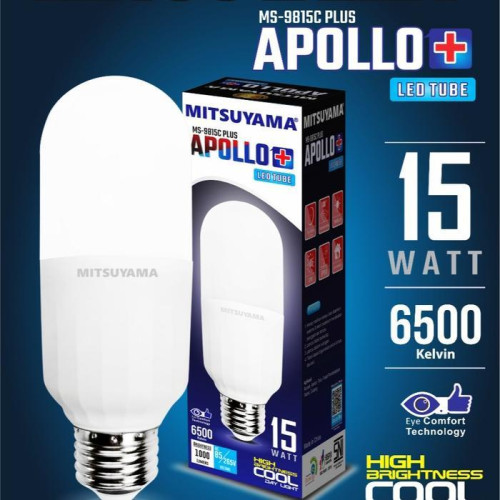 Mitsuyama Apollo Plus Bohlam Lampu LED Tube 5W 10W 15W 20W