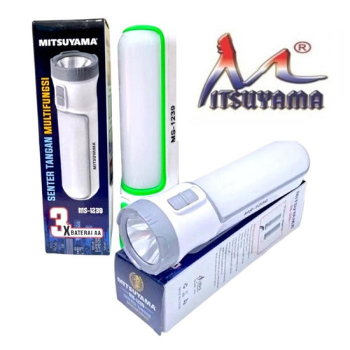 Mitsuyama Senter Tangan Multifungsi Baterai AA x 3 Pcs MS-1239