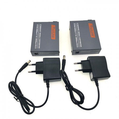 Netlink HTB-GS-03 A B Media Converter 1000 Mbps Single Mode Single Core 1 Pair FO to UTP
