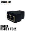 PROXP RJ45 Coupler Barel Connector 1-2 Sambungan Kabel LAN 2 Port