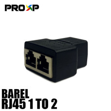 PROXP RJ45 Coupler Barel Connector 1-2 Sambungan Kabel LAN 2 Port