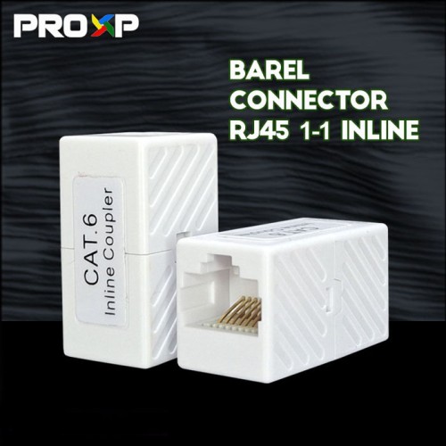 PROXP Cat 6 Inline Coupler Barel Connector RJ45 1-1 Sambungan Kabel LAN