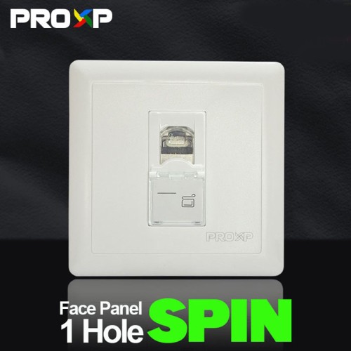 PROXP Face Plate 1 Port Face Panel 1 Hole Spin Series
