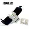 PROXP Tolles Keystone Modular Jack UTP Cat6 Black Gold Plated