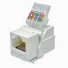 PROXP Tolles Keystone Modular Jack UTP Cat6 White Gold Plated