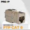 PROXP Tolles Keystone Modular Jack FTP Cat6 Gold Plated