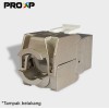PROXP Tolles Keystone Modular Jack FTP Cat6 Gold Plated