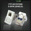 PROXP Tolles Keystone Modular Jack FTP Cat6 Spin Shielded