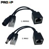 PROXP POE Splitter Injector RJ45 Male Female