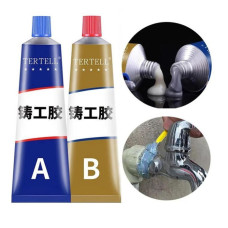 Glue Epoxy AB Lem Perekat Material Penambal Besi Radiator Anti Bocor